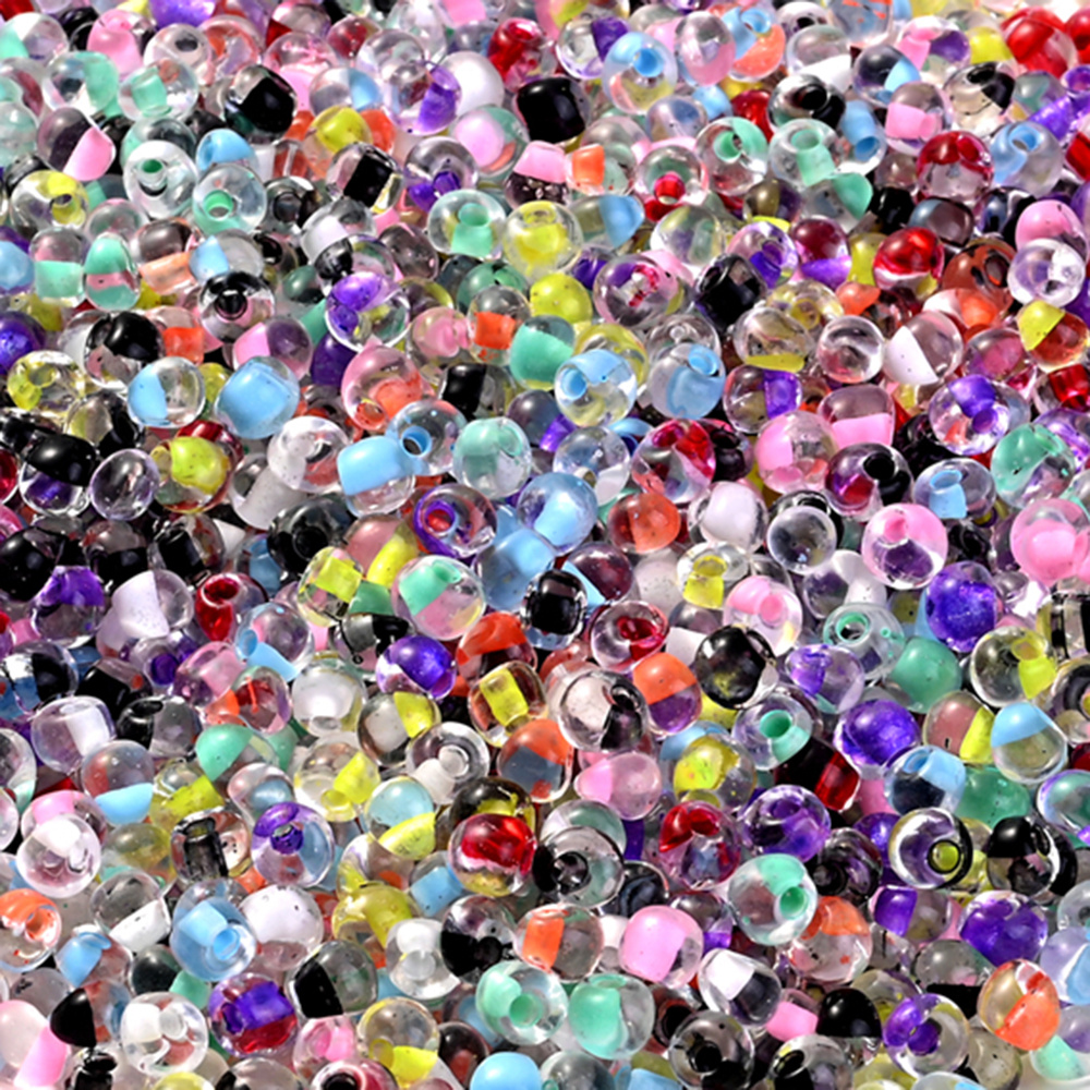 About /bag Mix Gradient Tube Glass Seed Beads Loose Spacer - Temu