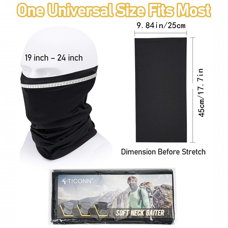 2pcs Protective Fishing Summer Windproof Soft Sun Protection For Men Neck  Gaiter