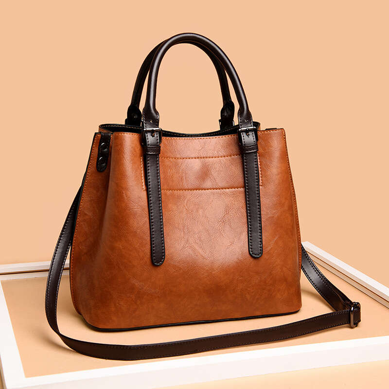 Retro leisure all-match creative portable round coin purse natural genuine  leather men's and women's universal mini purse
