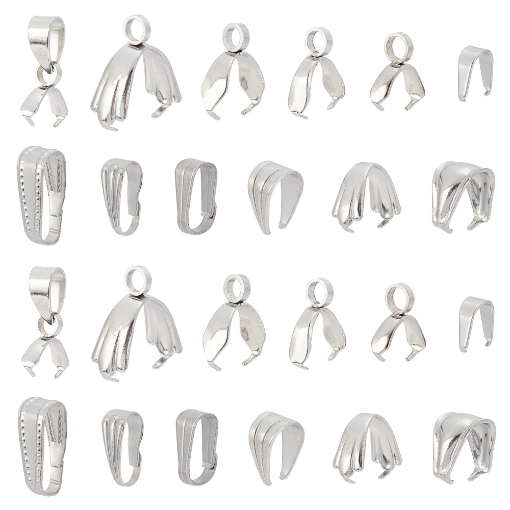 Wholesale DICOSMETIC 1000Pcs Snap on Bails 201 Stainless Steel Small Pinch  Clip Bail Clasps Pendant Connector Clasps Abundant Pendant Hooks for Dangle  Charms DIY Craft Jewellery Making 7x6x3mm 