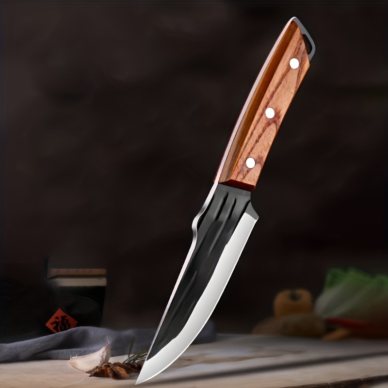 Professional Butcher Knife Set With Leather Sheath 