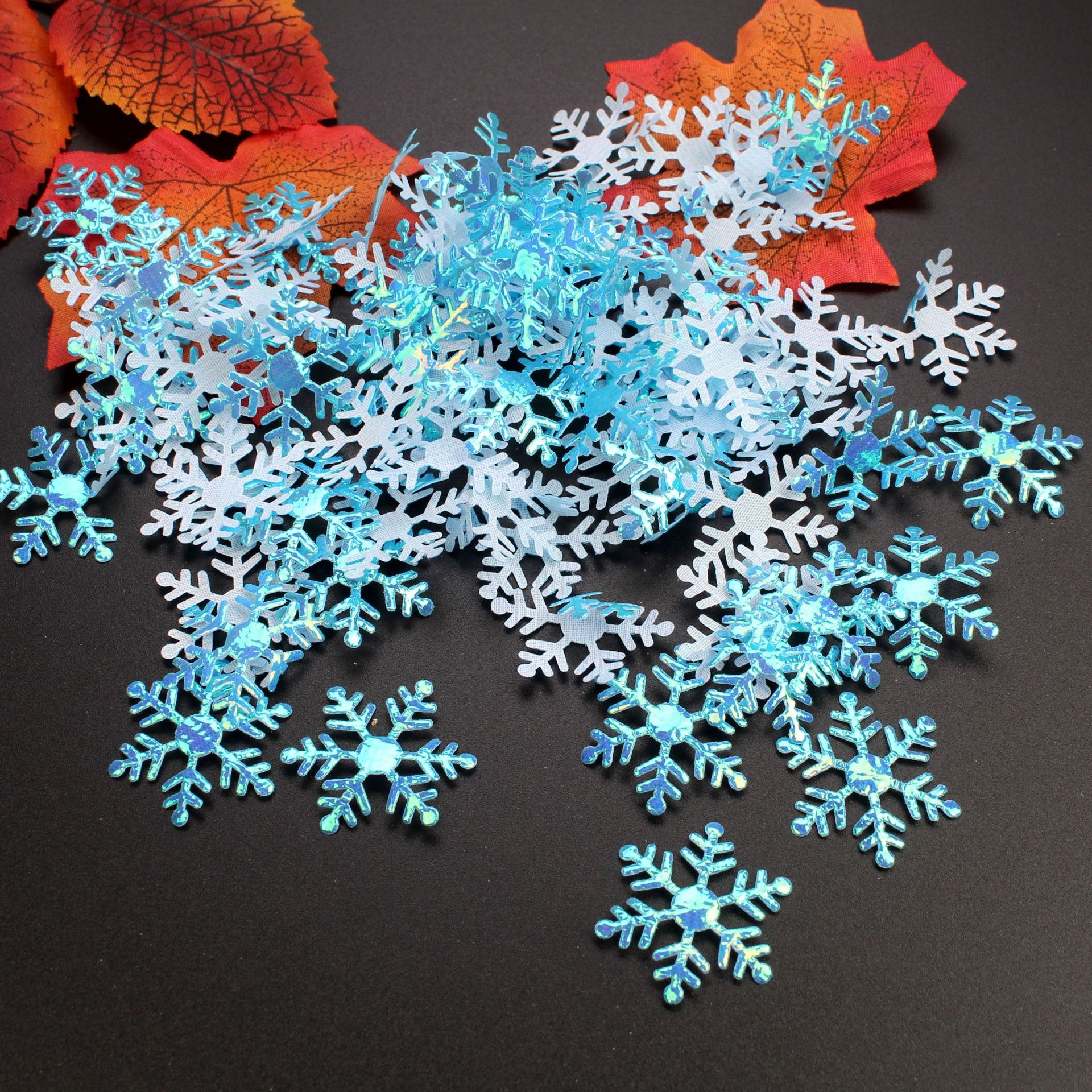 Laser Snowflakes Party Confetti Christmas Confetti Winter - Temu