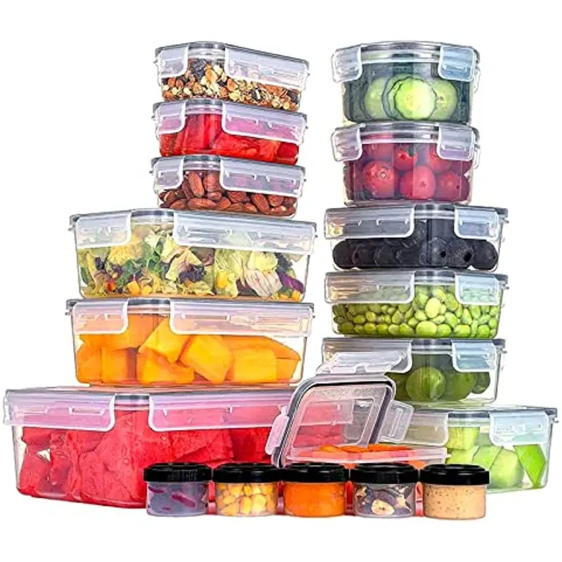 1/3/4pcs Plastic Food Storage Container With Lid, Microwave Dishwasher And  Refrigerator Safe, Heat-resistant Food Box, Fruit And Vegetable Storage Box