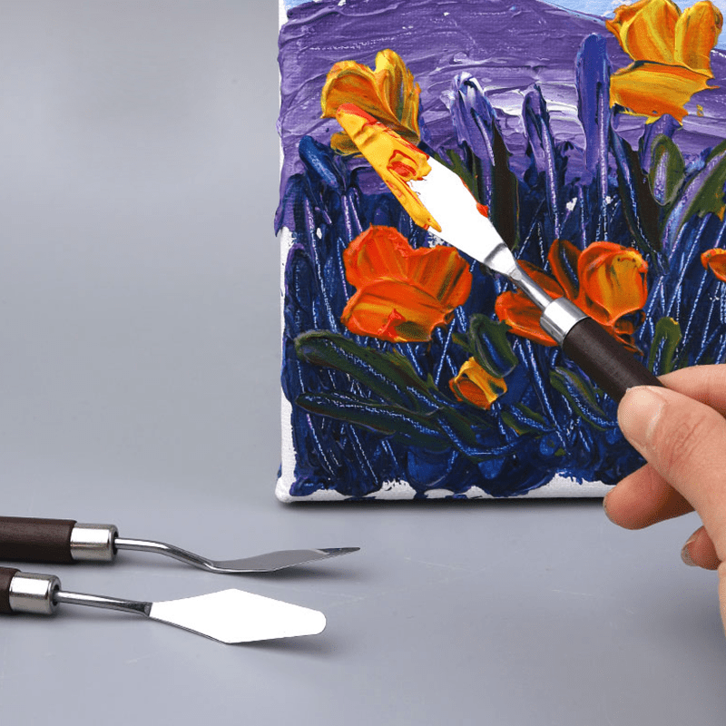 Metal Oil Painting Scraper Palette Painting Scraper Art - Temu