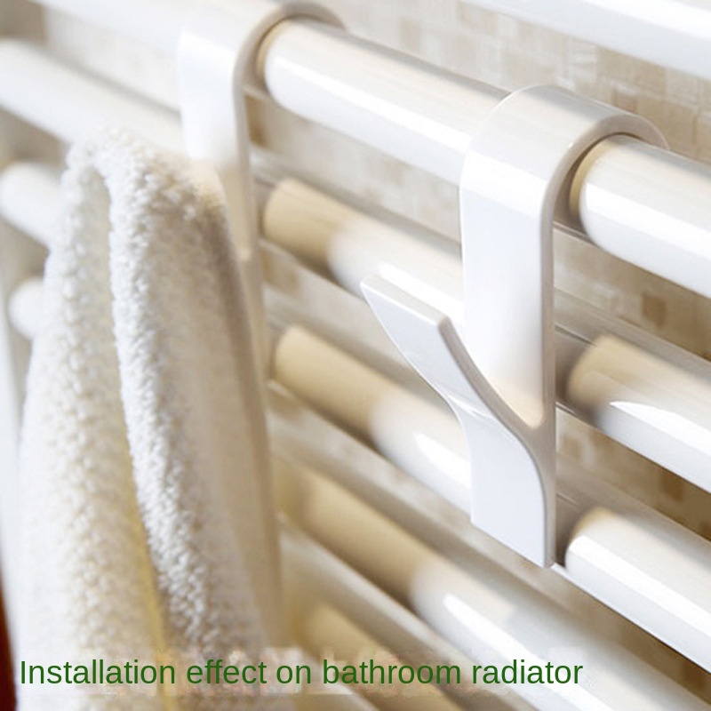 4PCS Radiator Hooks Cylindrical Radiators Clothes Hooks Bathroom Hooks