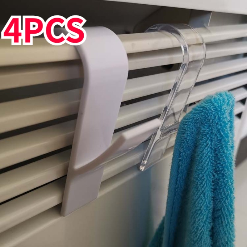 4PCS Radiator Hooks Cylindrical Radiators Clothes Hooks Bathroom Hooks