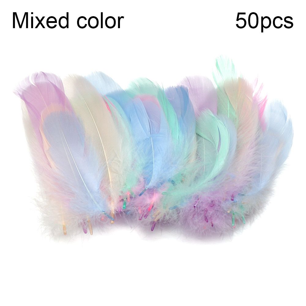 Coceca 300 Pcs Colorful Feathers for DIY Craft Wedding Home Party Decorations