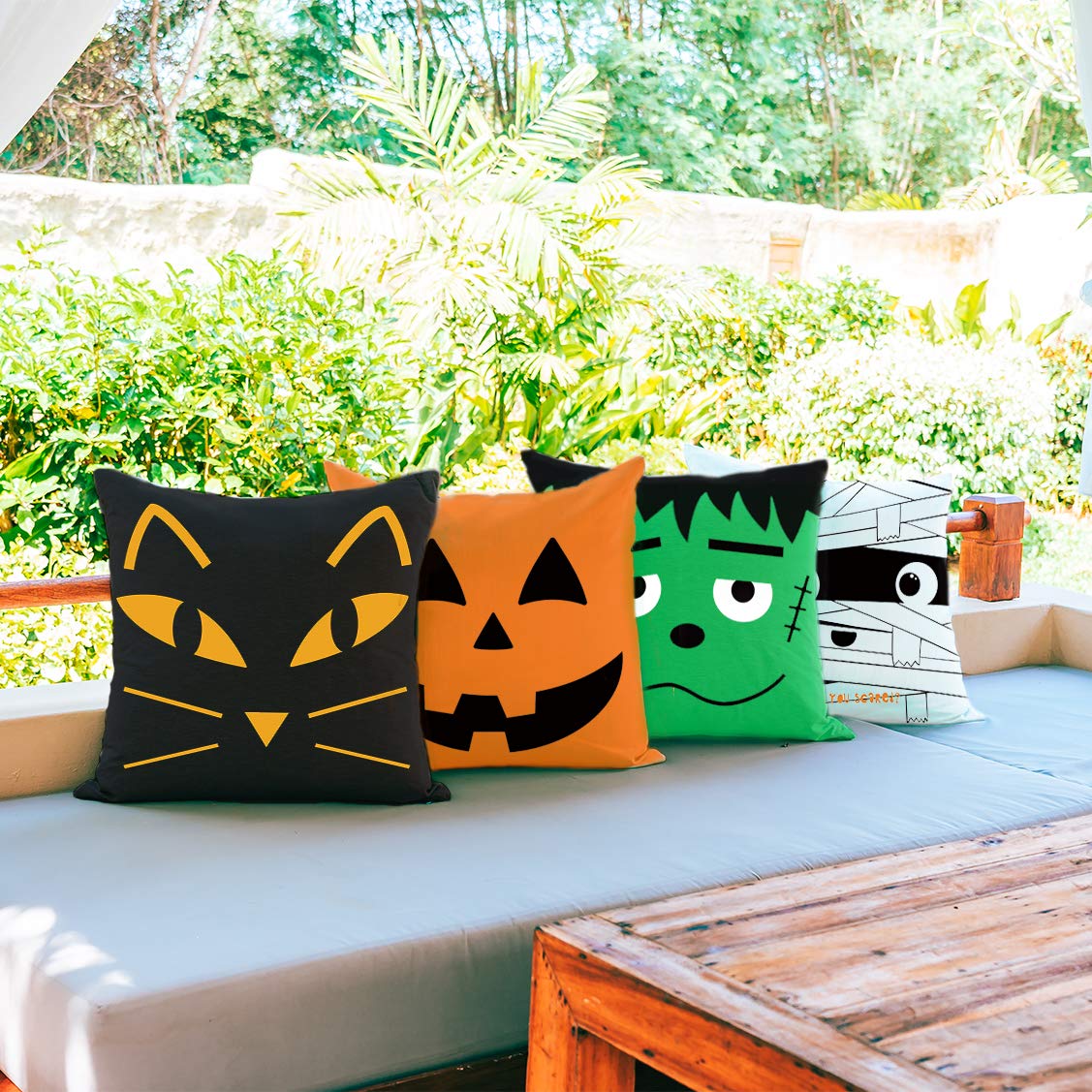 Big Pillows for Bed Cats and Pumpkins Pillow Cushion Case Halloween Fall  Decor Throw Pillows Outdoor Decorative Square Pillow Cushion Case for Home