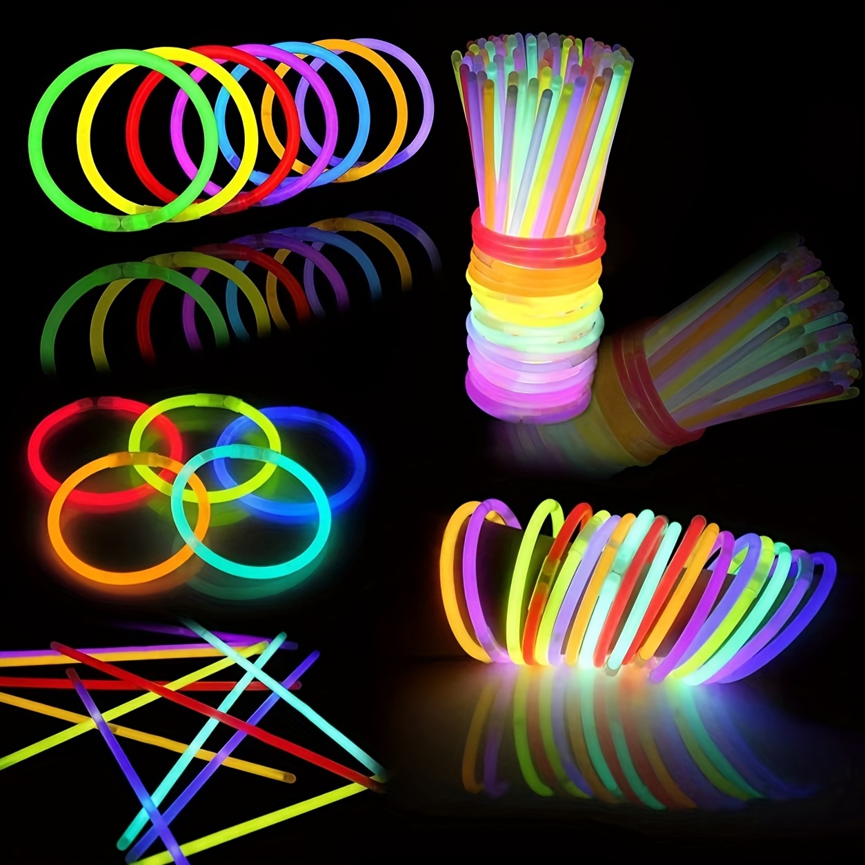 Party Glow Sticks Bulk Party Supplies Glow In The Dark - Temu