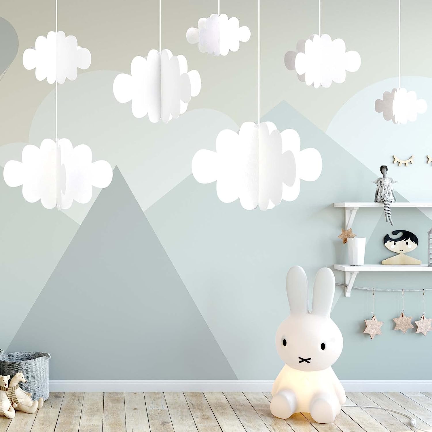 White Felt Cloud Hanging Ornaments Perfect For Home - Temu