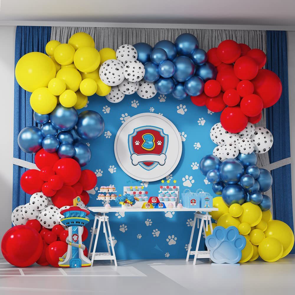 117 pz Bluey tema festa di compleanno forniture palloncino ghirlanda arco  Set lattice cane osso palloncino Baby Shower Bluey decorazione di compleanno  - AliExpress