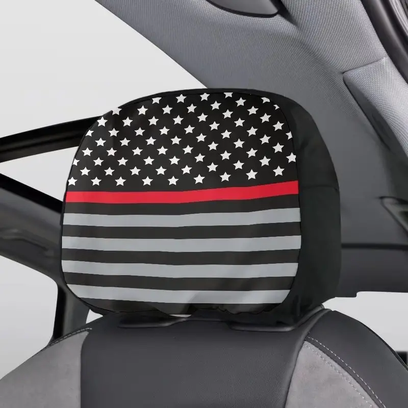 2 Stück Neue Amerikanische Flagge Auto Kopfstützen Schutz - Temu