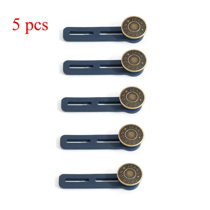 2/10PCS Magic Metal Button Extender for Pants Jeans Free Sewing Adjustable  Retractable Waist Extenders Button