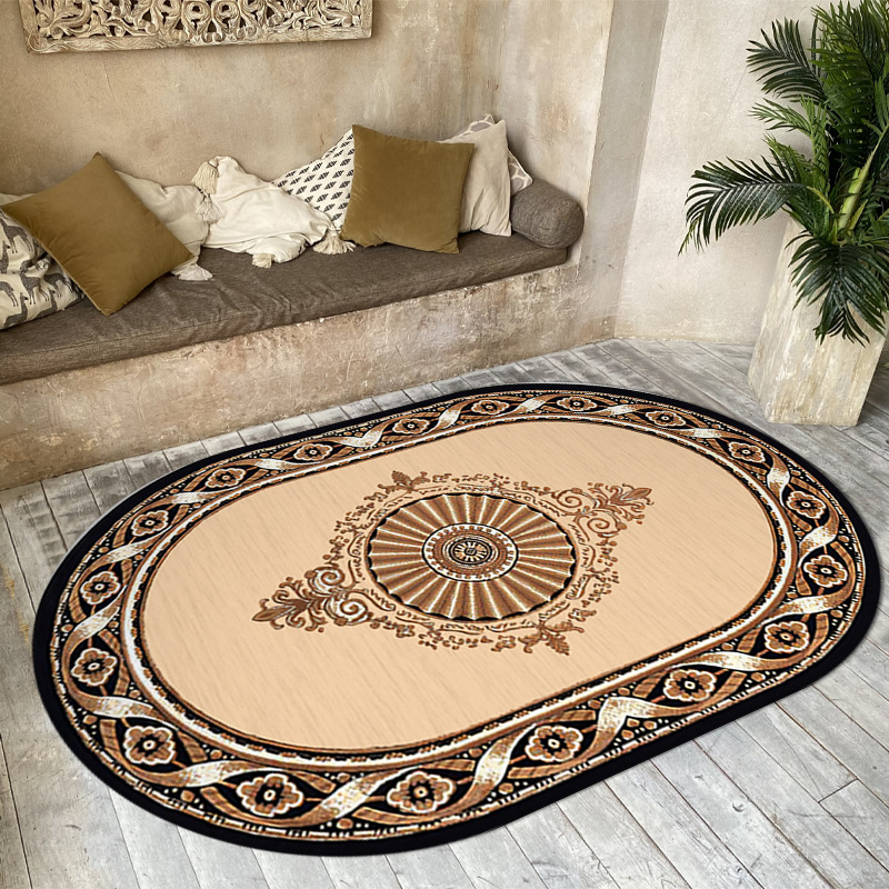  Ethnic Geometric Pattern Diatom mud Area Rug Rugs for