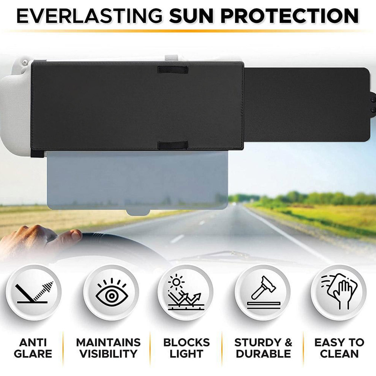 Universal Car Sun Visor Extender Anti-glare Sun Blocker Car Window