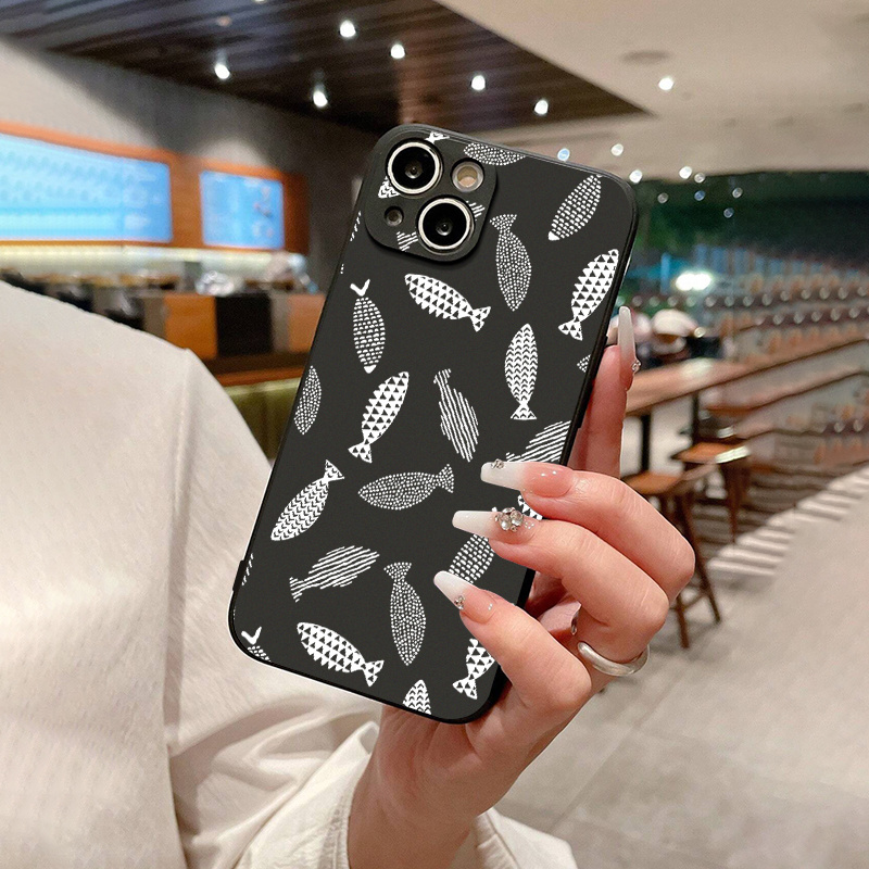 Spot Fish Graphic Luxury Shockproof Phone Case Iphone 14 13 - Temu