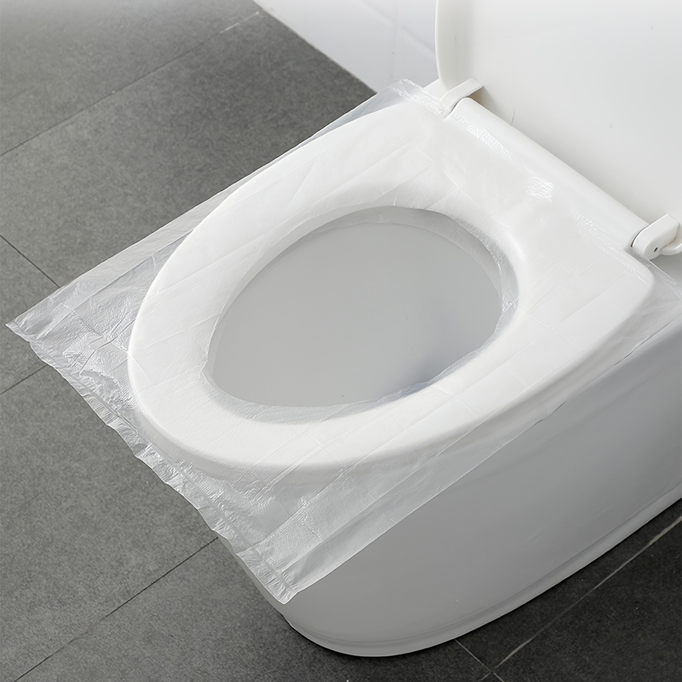 50pcs disposable toilet seat covers public restroom travel toilet seat covers large potty covers   protect from public toilets travel accessories for airplane road trips camping 1