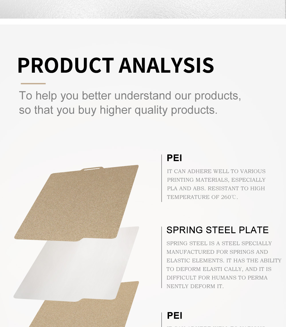 HysiPrui Piastra Per Stampante 3D Doppia Faccia PEI/PEO 220x220mm - Compatibile Con Anet A8, Prusa I3 - Foto 3