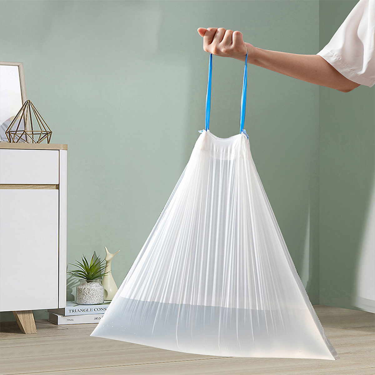 Durable 4 Gallon Bathroom Small Garbage Bags-, For Kitchen, Office