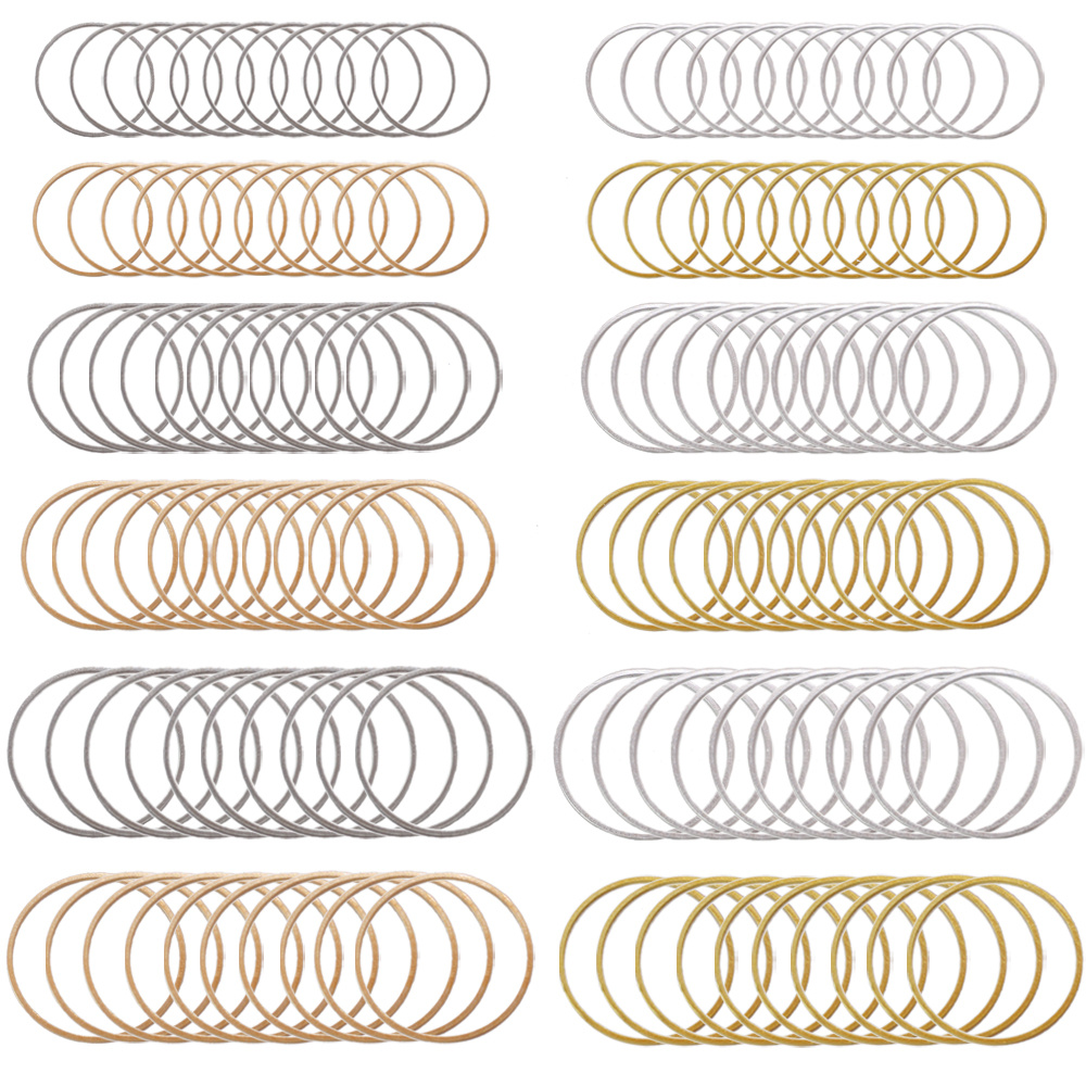 60pcs Beading Hoop Earrings for Jewelry Making,Earrings Findings Hoops  Earrings Beading Hoop Earring Circle Connectors for DIY Craft,Earring