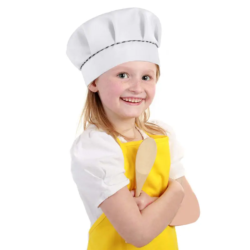 2 Piezas Gorros De Chef Para Niños Conjunto De Gorro De Chef