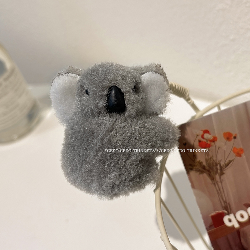 Koala Small Grab Clip Plush Plastic Koala Female Bangs Side - Temu