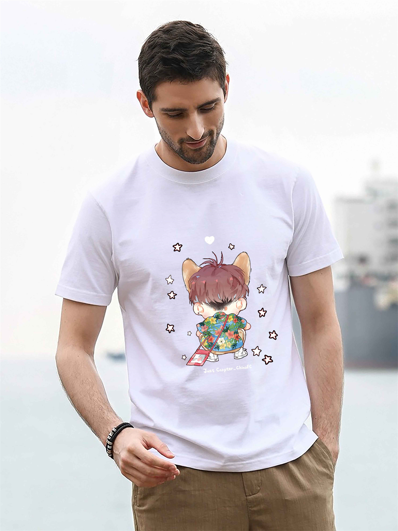 Camisetas de dibujos animados best sale para hombre