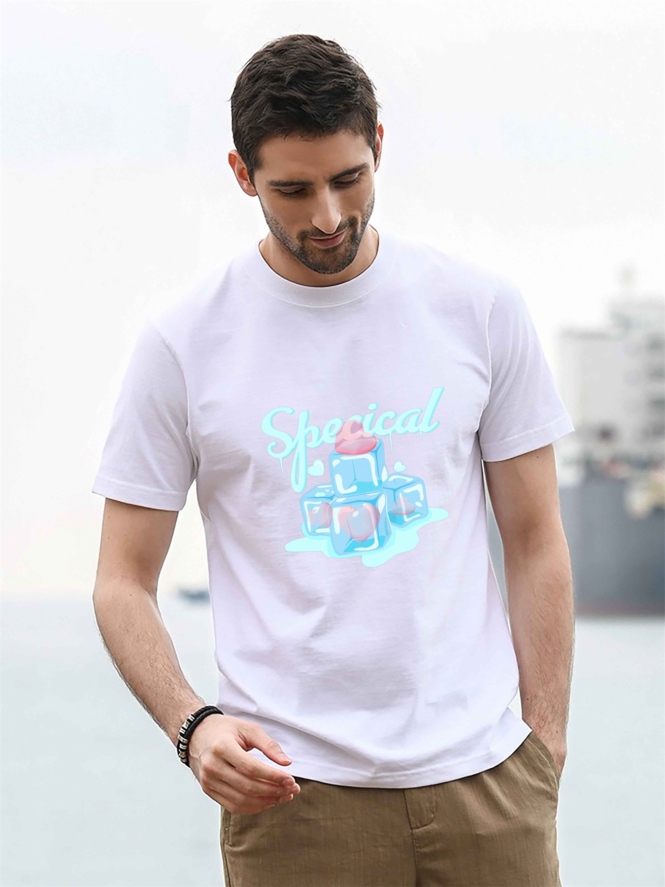 Boho Style Pattern Print Men's Comfy Chic T shirt Graphic - Temu