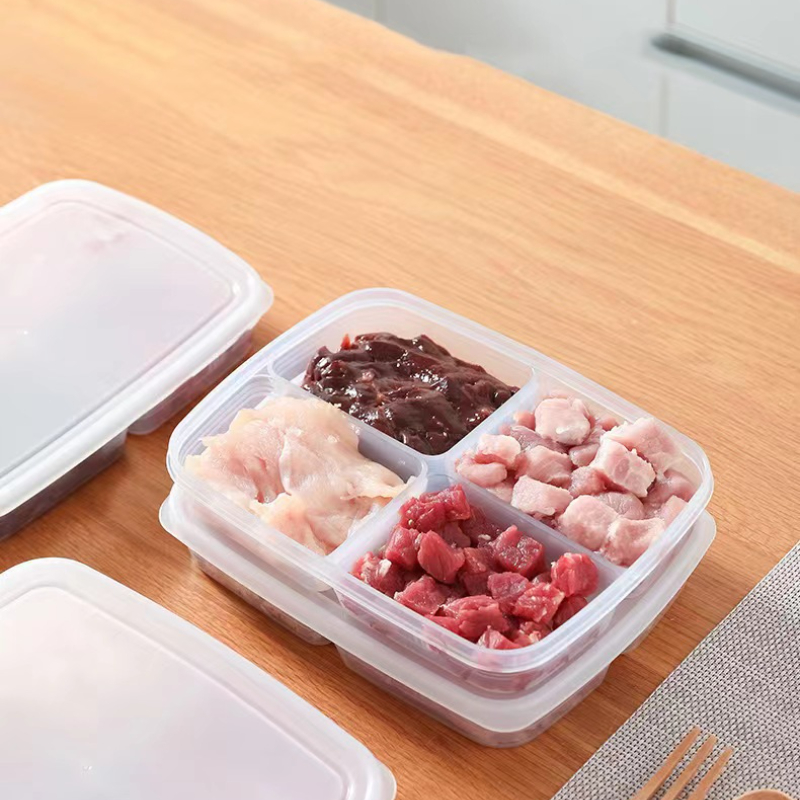 Refrigerator Food Storage Containers Frozen Meat Sub-packaging Box  Preparation Dishes Frozen Crisper Container Kitchen Accessory