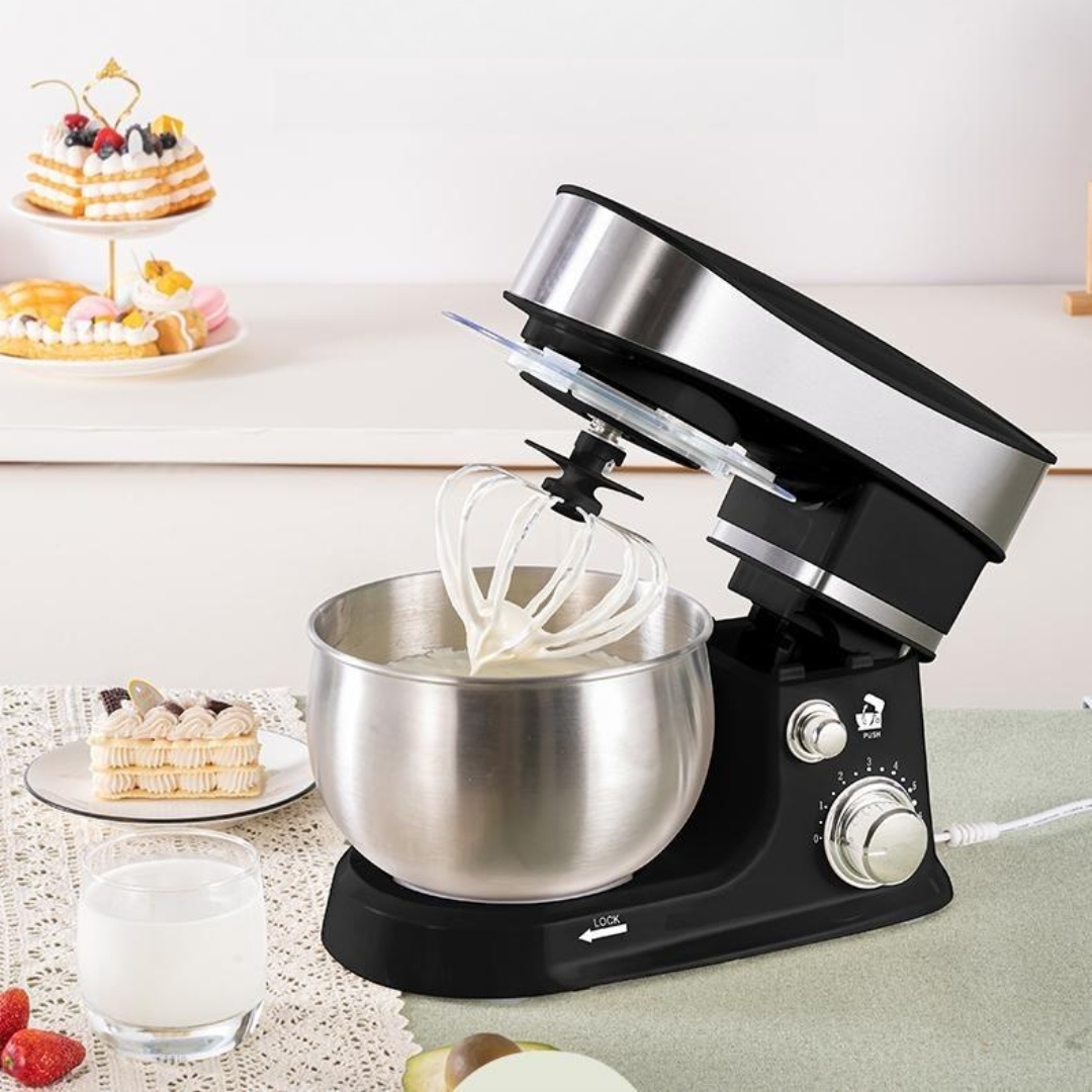 Multifunctional Restaurant Home Kitchen Table Stand Mixer Kitchen Machine,  Dough Mixer / Cream Blender / Egg Salad Mixer, Large Capacity Stainless  Steel Snd Noodle Bowl With Splash Kid, Egg Whisk & Dough