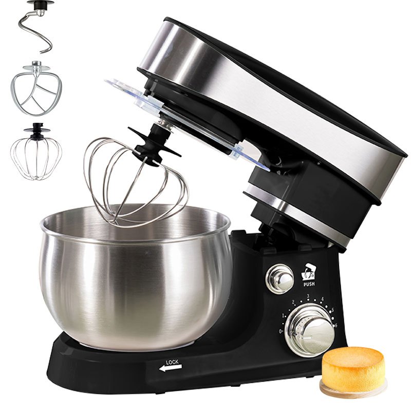 Multifunctional Restaurant Home Kitchen Table Stand Mixer Kitchen Machine,  Dough Mixer / Cream Blender / Egg Salad Mixer, Large Capacity Stainless  Steel Snd Noodle Bowl With Splash Kid, Egg Whisk & Dough