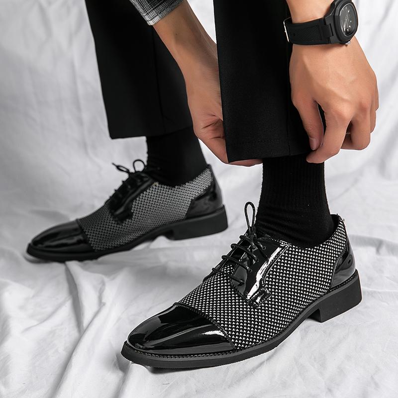Mens Plaid Print Oxford Shoes Pointed Toe Formal Dress Shoes For Wedding  Business Meeting Party Graduation Office - Men's Shoes - Temu