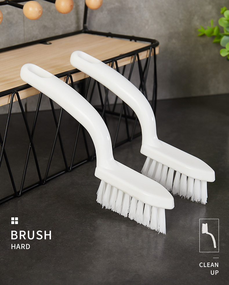 Multifunctional Hard Bristled Crevice Cleaning Brush, Cleans Dead Corners  3pcs