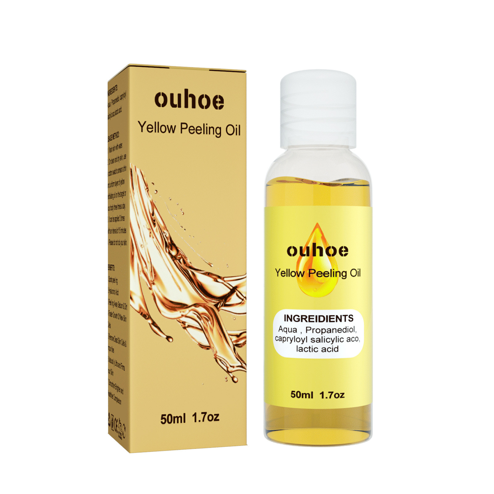 Organic Effective Yellow Peeling Oil, Exfoliating Dead Skin