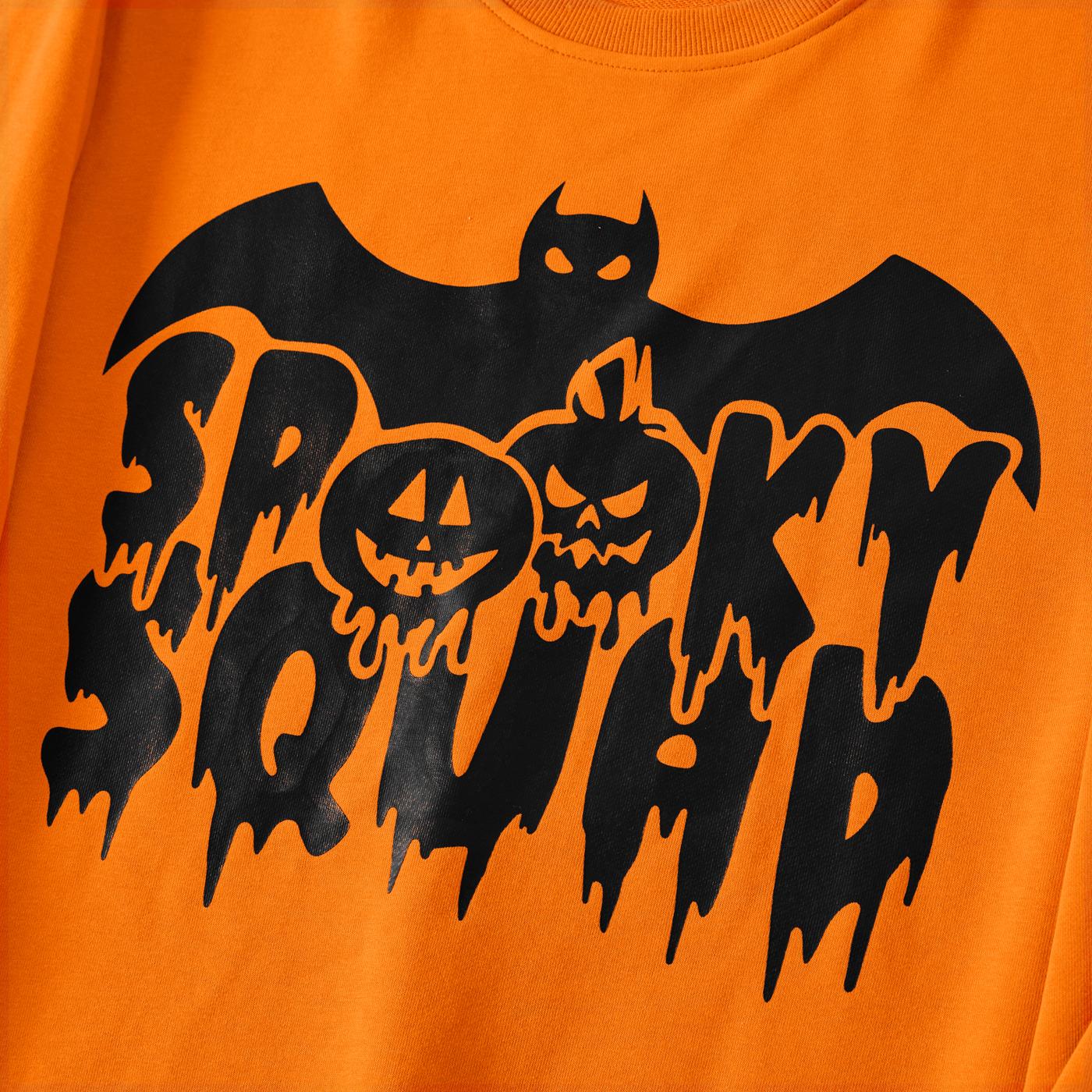 Halloween Family Matching Pumpkin & Bat Print Tops - Temu Netherlands