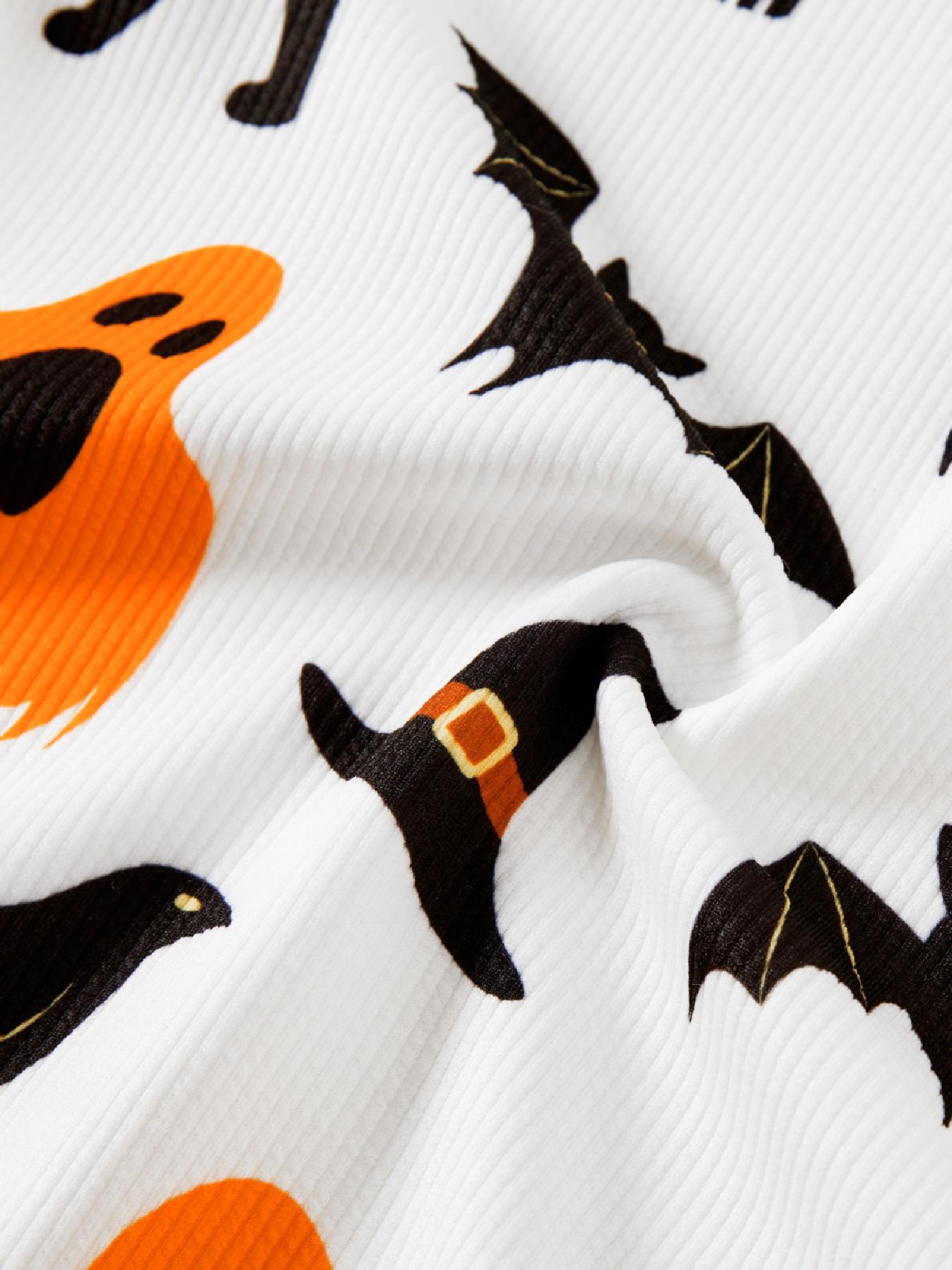 Halloween Family Matching Pumpkin & Bat Print Tops - Temu Netherlands