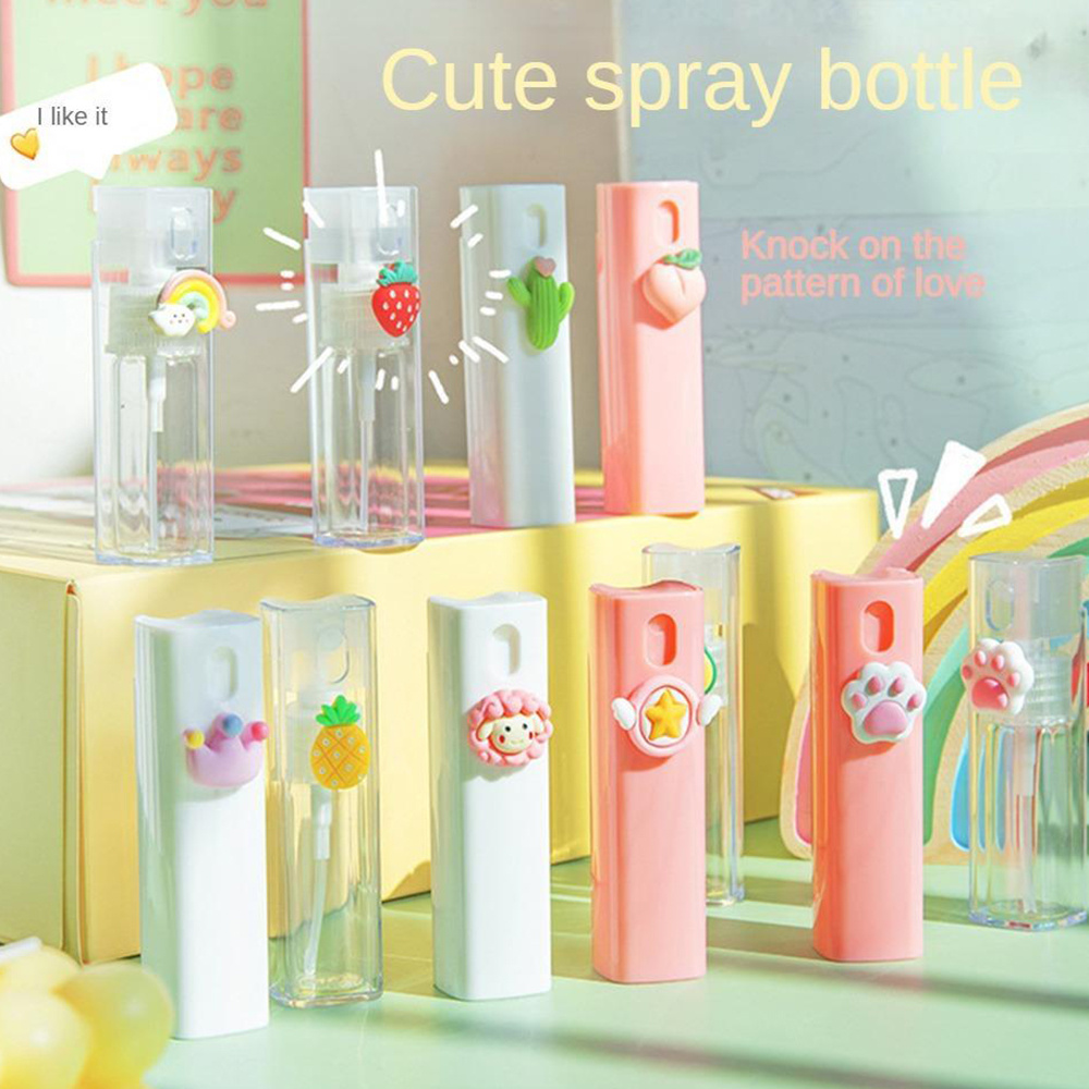 Mini Cylinder Plastic Atomizer Bottles Perfume Alcohol Mister Sprayer - 10  ml Beauty Makeup Supply