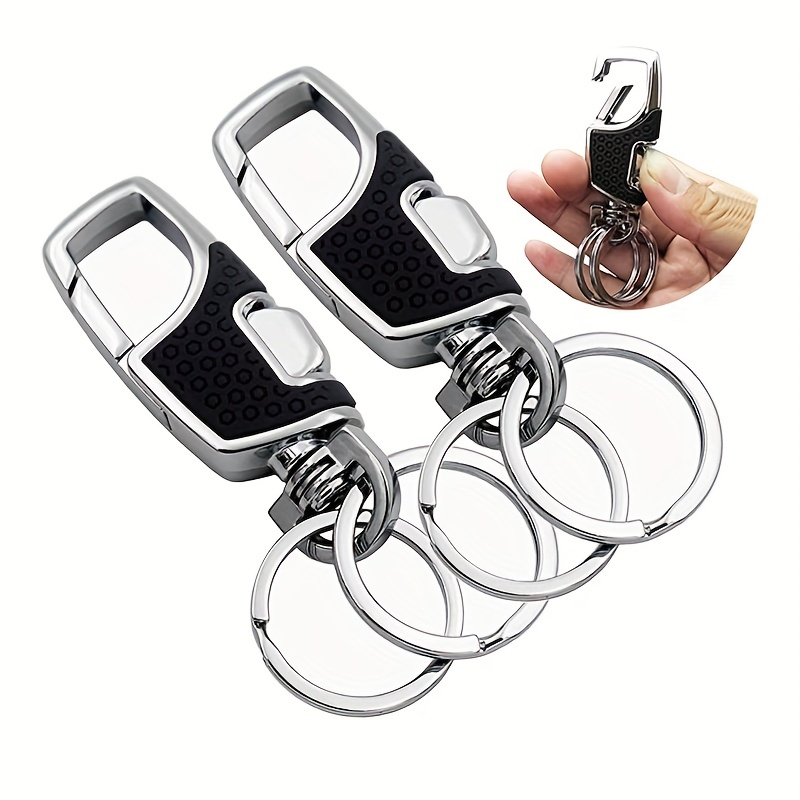 Heavy duty Key Chain For Men 2 Extra Key Rings Perfect Gift - Temu