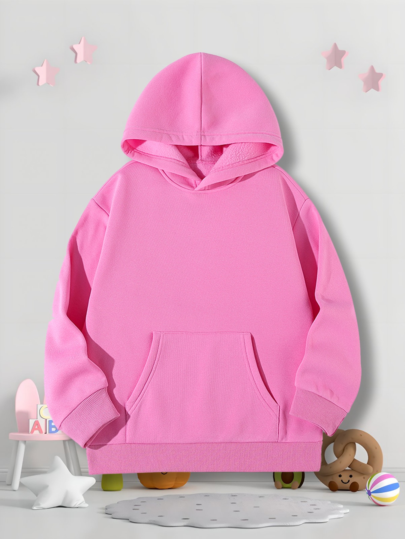 Sudadera Con Capucha Con Estampado Pray Para Niña Y Bolsillo Canguro,  Ropa Para Niños Para Otoño Invierno - Temu