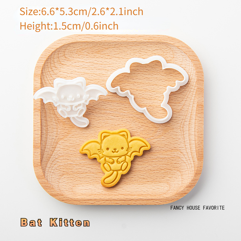 Cartoon Bear Cookie Cutter and Fondant Embosser 3D Cute Animal Little Bear  Shaped Biscuit Cutting Mold DIY Cake Baking Supplies
