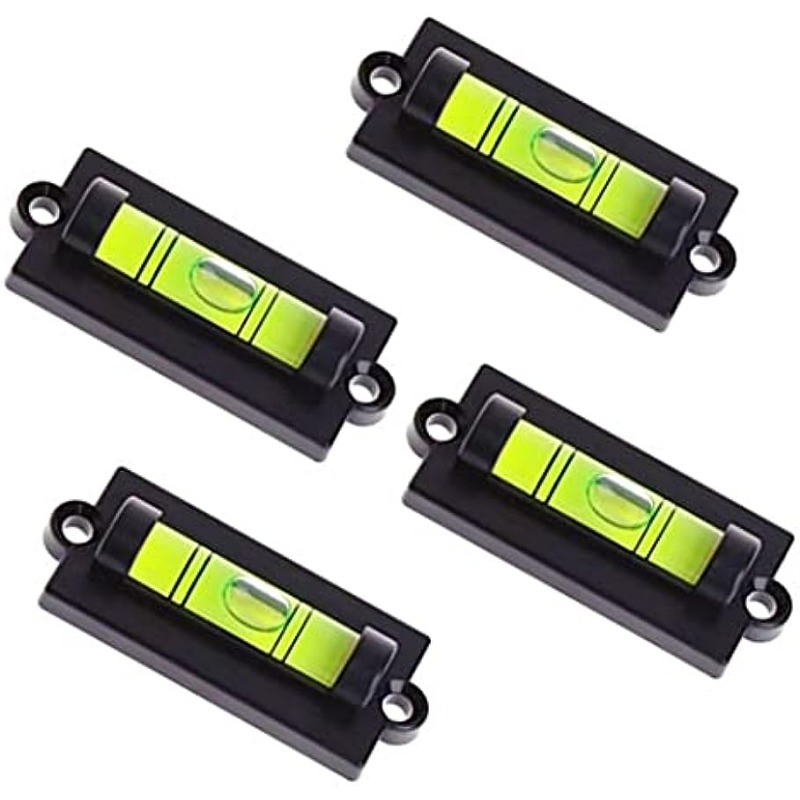 

4pcs Bubble Spirit Level Rv Standard Levels With Mounting Holes Rv Levels Leveling Tool For Rv Camper, Travel Trailer, Camping, Truck, Motorhome