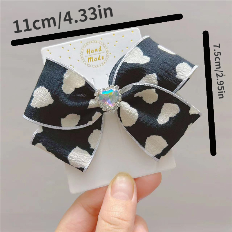 Girl's Imitation Pearl Hair Ties Imitation Gemstone Bow - Temu