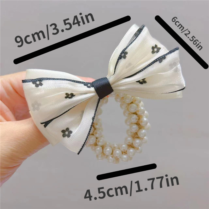 Korean Pearl Bows Hair Clip, Korean Bow Hair Accessories