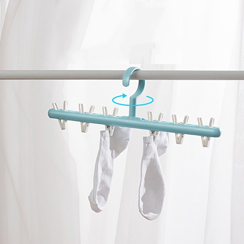 Stainless Steel Clip Socks Hanger Hook Clothes Traceless Small Clip Fixed  Drying Multifunctional Strong for clothing stores
