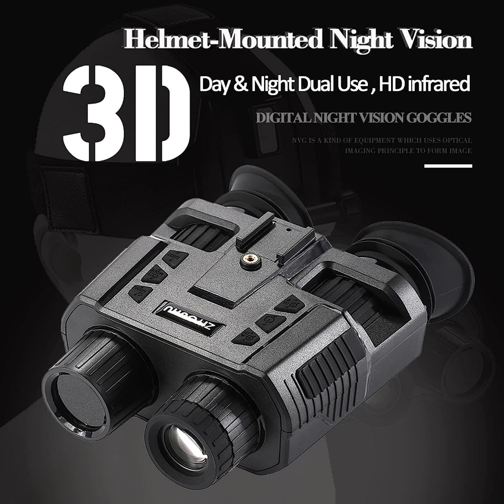 GTHUNDER Binoculares de visión nocturna - Gafas de visión nocturna digital  infrarroja recargables 4K