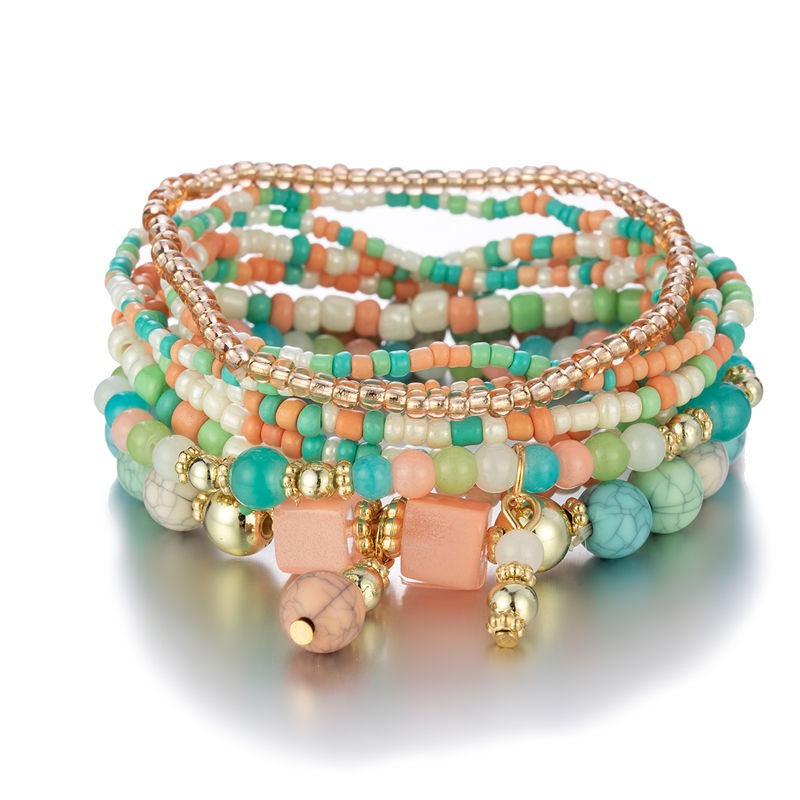 Multi strand store beaded bracelet