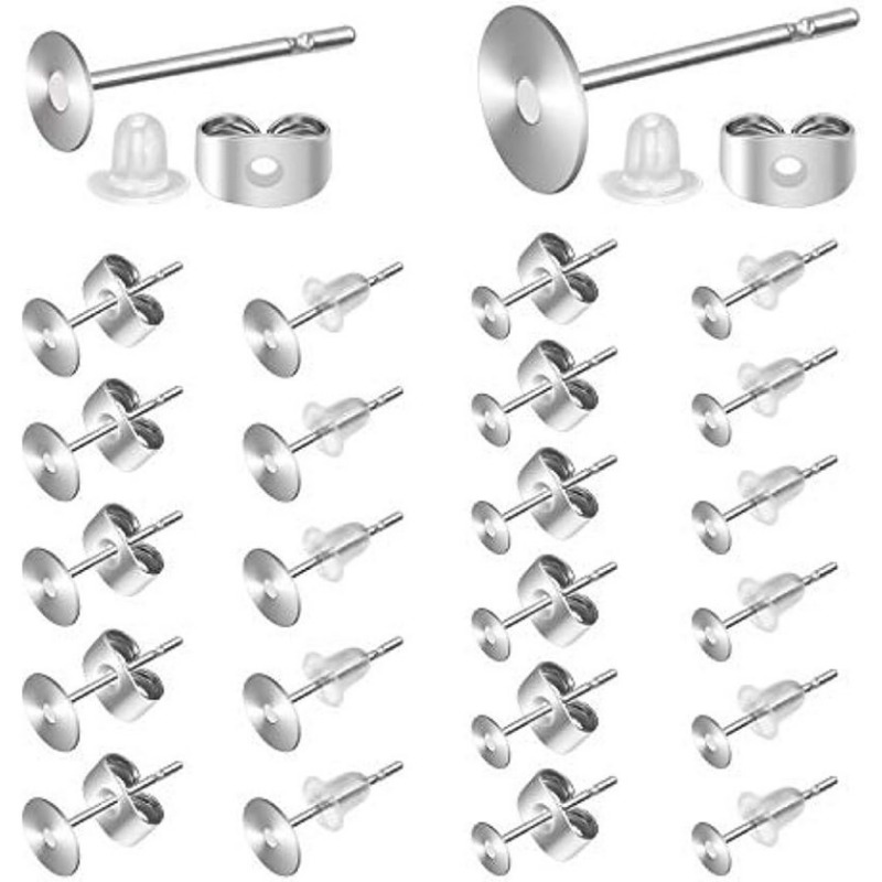Jewelry Glue With Earring Posts Stainless Steel Earring - Temu