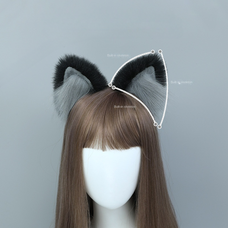realistic cat ears headband