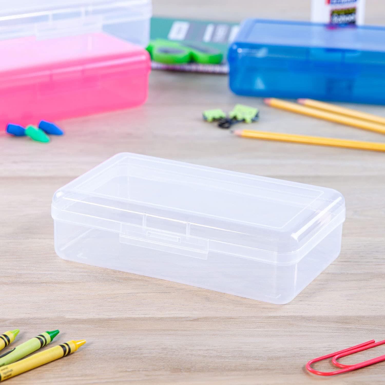 Clear Plastic Pencil Box