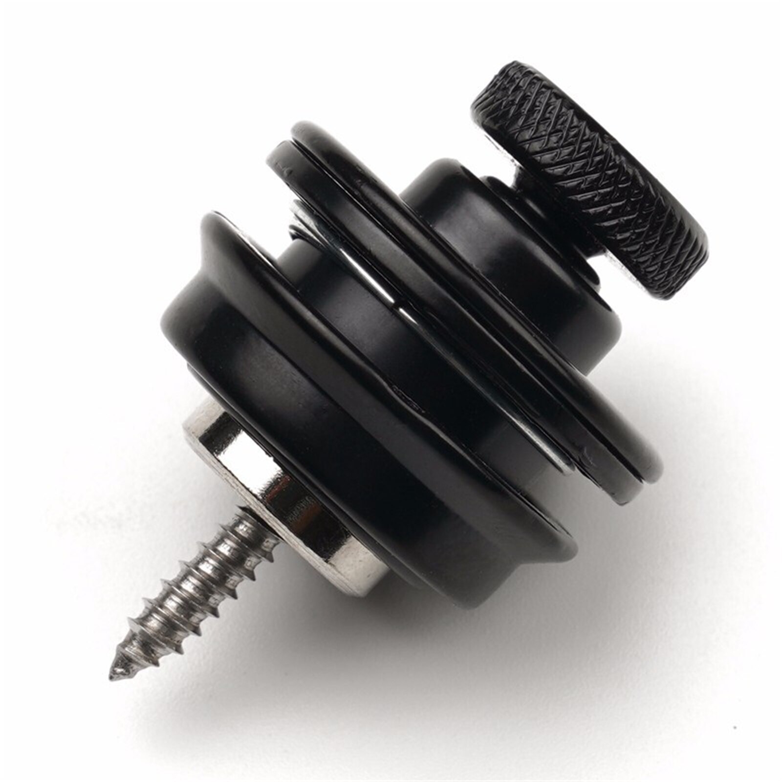 1pc Heavy Duty Guitar Strap Lock with Secure Button Locking Mechanism - Anti-Slip Straplock for Electric, Acoustic, Bass, Ukulele - Compatible with Guitar/Bass/Ukulele Straps - Durable Metal Construction (Black/, Ideal for Live Performances & Practice Sessions) - Musician Accessory, Instrument Safety, Sleek Design, Reliable Fastening, Antislip Grip, Bass Players